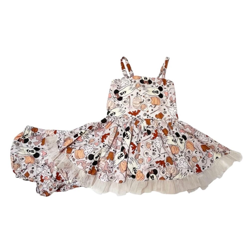 Lu & Ro Disney Mickey Halloween Tulle Dress and Bloomers 4T